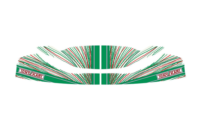 TONY KART 401RR KG507 NOSE CONE STICKER SET