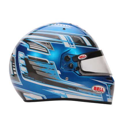 BELL MOTOR SPORT HELMET KC7 2025 - CMR Champion Blue Red Orange Yellow