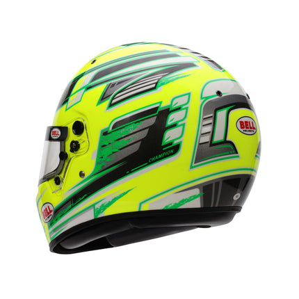 BELL MOTOR SPORT HELMET KC7 2025 - CMR Champion Blue Red Orange Yellow