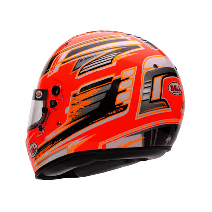 BELL MOTOR SPORT HELMET KC7 2025 - CMR Champion Blue Red Orange Yellow
