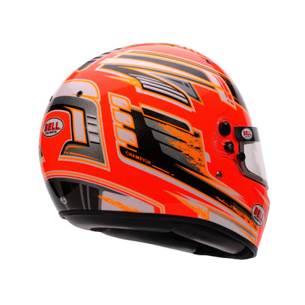 BELL MOTOR SPORT HELMET KC7 2025 - CMR Champion Blue Red Orange Yellow