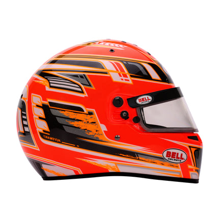 BELL MOTOR SPORT HELMET KC7 2025 - CMR Champion Blue Red Orange Yellow