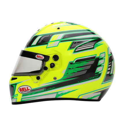 BELL MOTOR SPORT HELMET KC7 2025 - CMR Champion Blue Red Orange Yellow