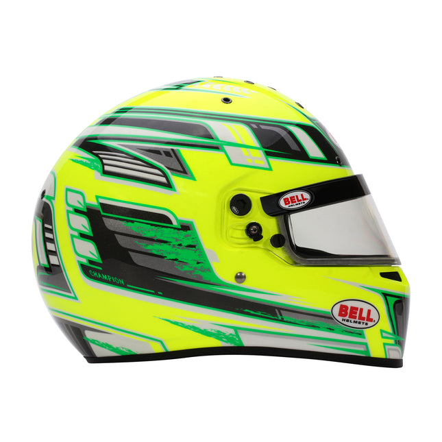 BELL MOTOR SPORT HELMET KC7 2025 - CMR Champion Blue Red Orange Yellow
