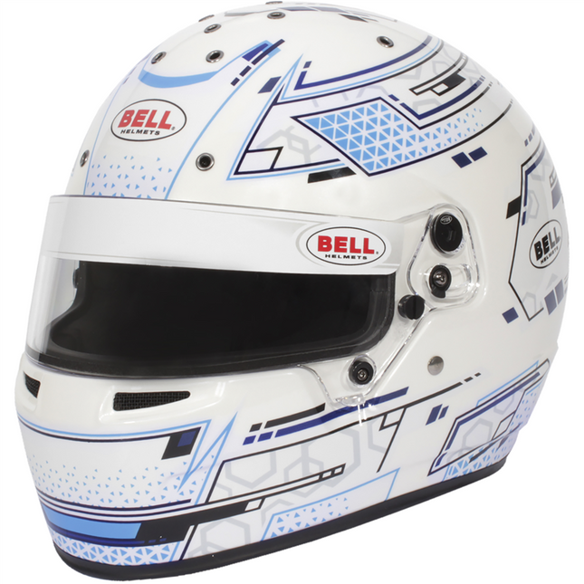 BELL MOTOR SPORT RS7-K K2020 BLUE / WHITE KART RACING HELMET