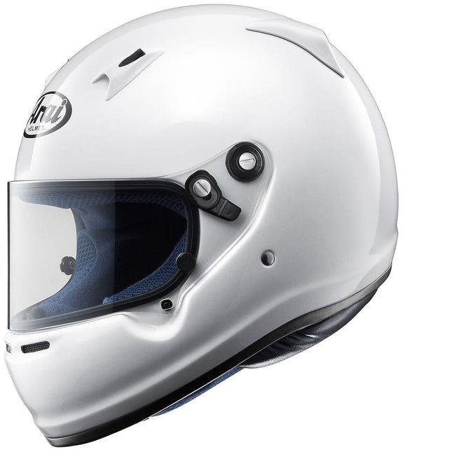 ARAI WHITE CK-6 CMR CHILD/JUNIOR RACE HELMET