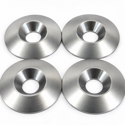 Aluminum CSK M8 (8mm) 30mm Seat Washer 4pk / Black Gold Silver