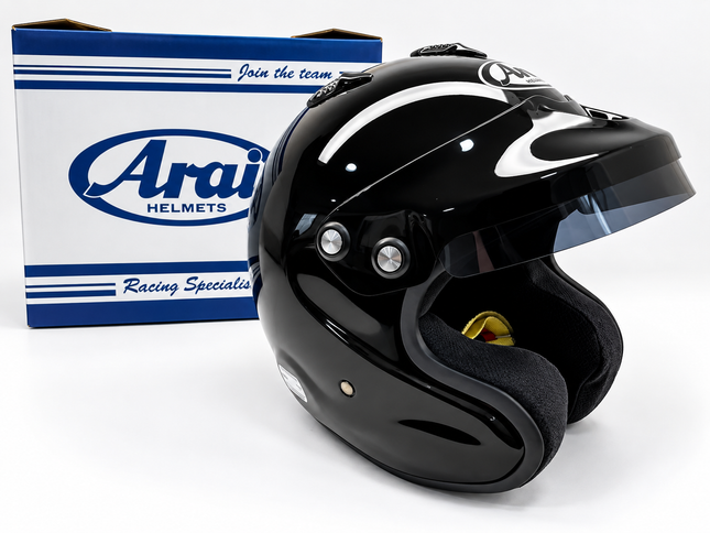 Arai Black GP-J3 / Jet Snell 2020 FIA 8859-2015 Approved Helmet Hans Track Day