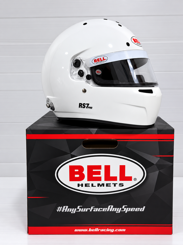 BELL MOTOR SPORT RS7 PRO WHITE (HANS) FIA8859-2024/SA2025