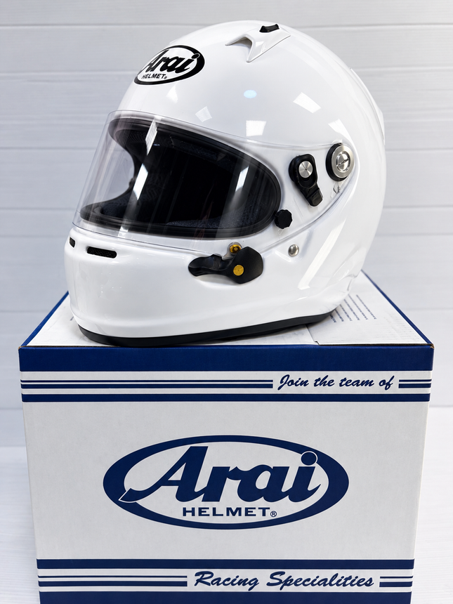 ARAI SK-6 SK6 KART MOTORSPORT HELMET - WITH EXTRA MIRROR VISOR BLUE GREEN GOLD SILVER (Copy)