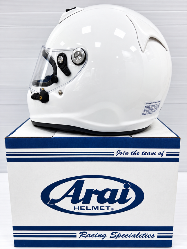 ARAI SK-6 SK6 KART MOTORSPORT HELMET - WITH EXTRA MIRROR VISOR BLUE GREEN GOLD SILVER (Copy)