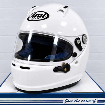 ARAI SK-6 SK6 KART MOTORSPORT HELMET - WITH EXTRA MIRROR VISOR BLUE GREEN GOLD SILVER (Copy)