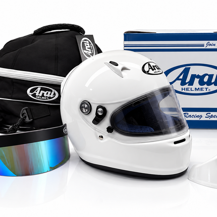Arai SK-6 Helmet With Extra Visor, Arai Bag & Rear Spoiler