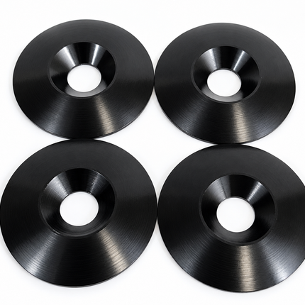Aluminum CSK M8 (8mm) 30mm Seat Washer 4pk / Black Gold Silver