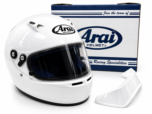 Arai CK-6 Helmet With Extra Visor, Arai Bag & Rear Spoiler CK6