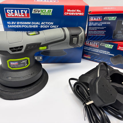Sealey CP108VSP Dual Action Sander/Polisher Kit 10.8V SV10.8 Series 150mm