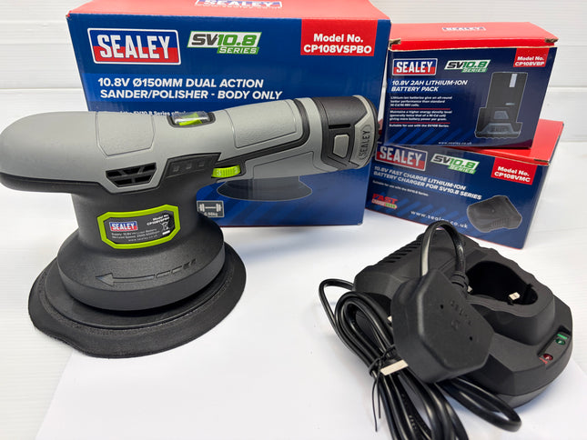 Sealey CP108VSP Dual Action Sander/Polisher Kit 10.8V SV10.8 Series 150mm