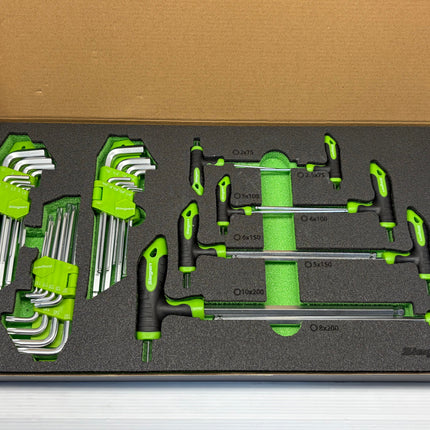 Sealey S01280 T-Handle Standard Hex/TRX-Star* Key Set with Tool Tray