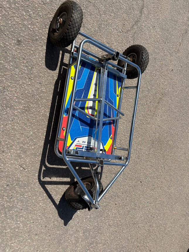 Used  Chrome 3 Wheel Kart Trolley