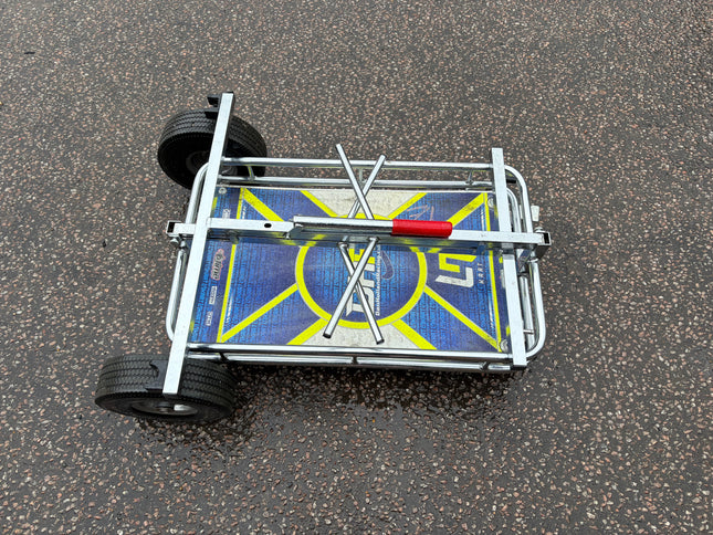 Used Senzo Chrome 4 Wheel Kart Trolley Ref 71