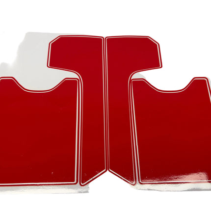 OTK Extendable Rear Bumper Outer Kart Stickers - Blue , Yellow , Red , Green