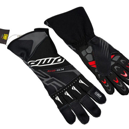OMP KS-2R KARTING KART GLOVES BLACK- RACING TRACK DAYS DRIVING GLOVES