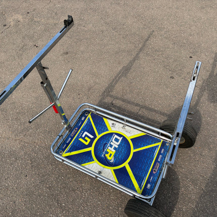 Used Senzo Chrome 4 Wheel Kart Trolley Ref 81