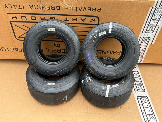 VEGA CADETTI USED - UK SLICK KART TYRES FULL SET REF 507