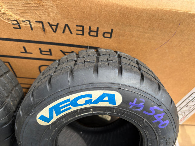 VEGA USED WM1 UK CADET WET KART TYRES FULL SET Ref 540