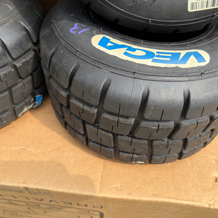 VEGA USED WM1 UK CADET WET KART TYRES FULL SET Ref 540