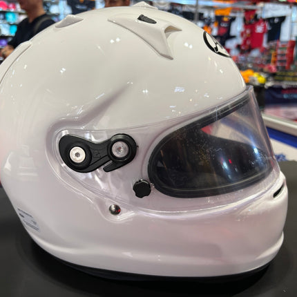 ARAI WHITE GP7 FRP FIA CAR RACING HELMET
