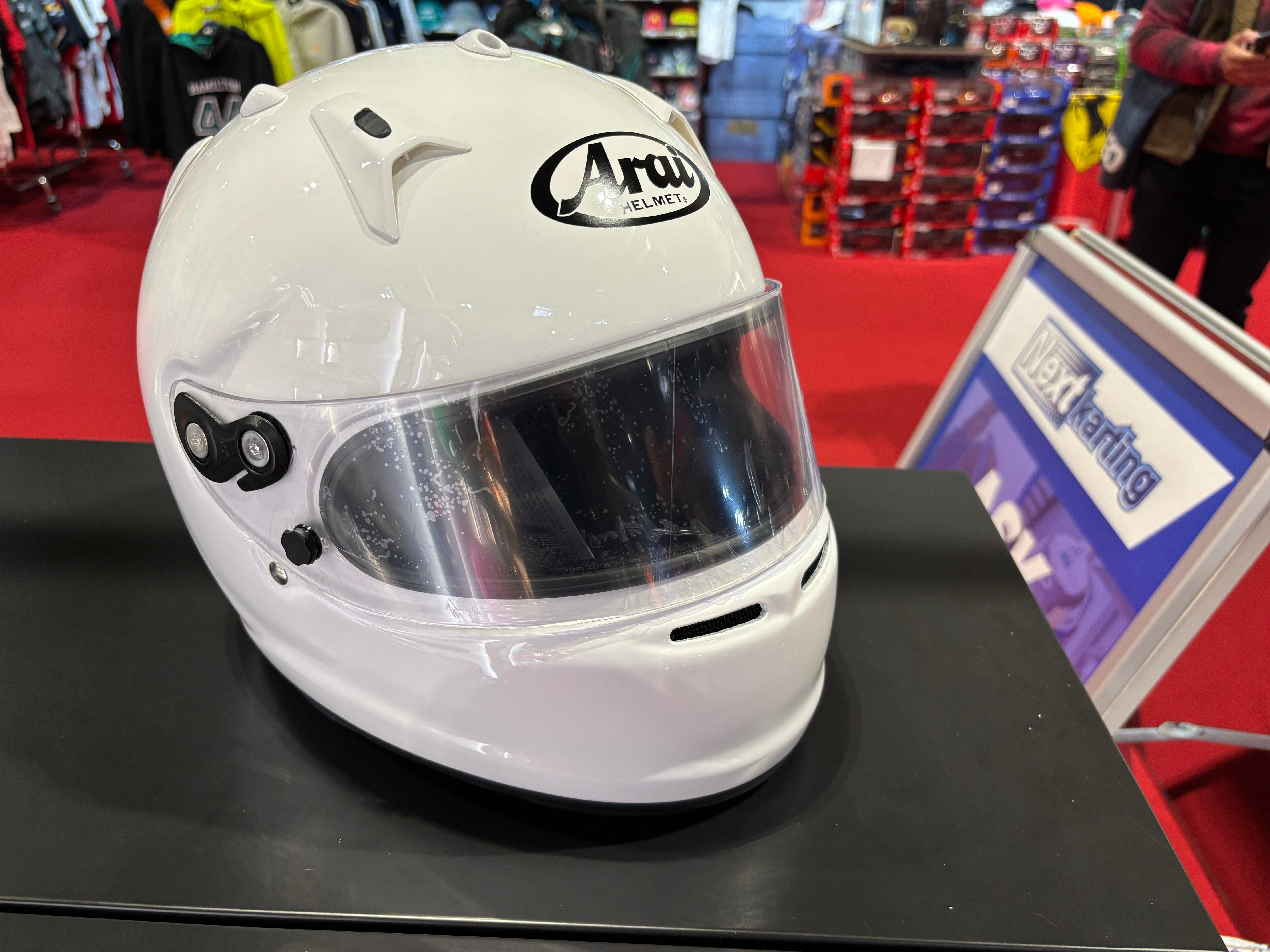 arai car helmets uk ARAI WHITE GP7 FRP FIA CAR RACING HELMET – Next Karting