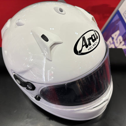 ARAI WHITE GP7 FRP FIA CAR RACING HELMET
