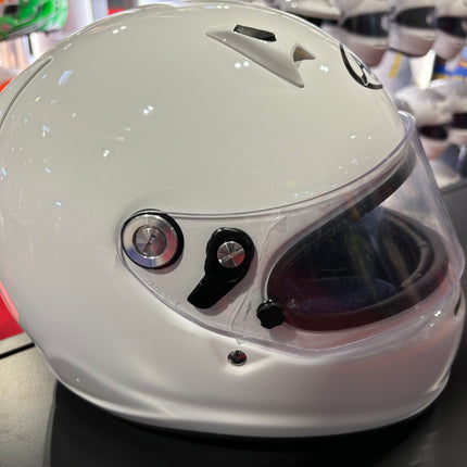 ARAI WHITE GP7 FRP FIA CAR RACING HELMET