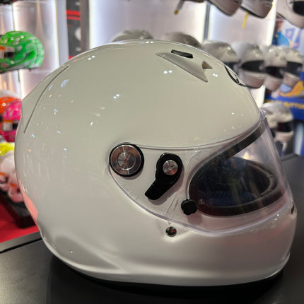 ARAI WHITE GP7 FRP FIA CAR RACING HELMET