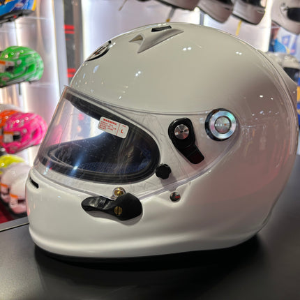 ARAI WHITE GP7 FRP FIA CAR RACING HELMET