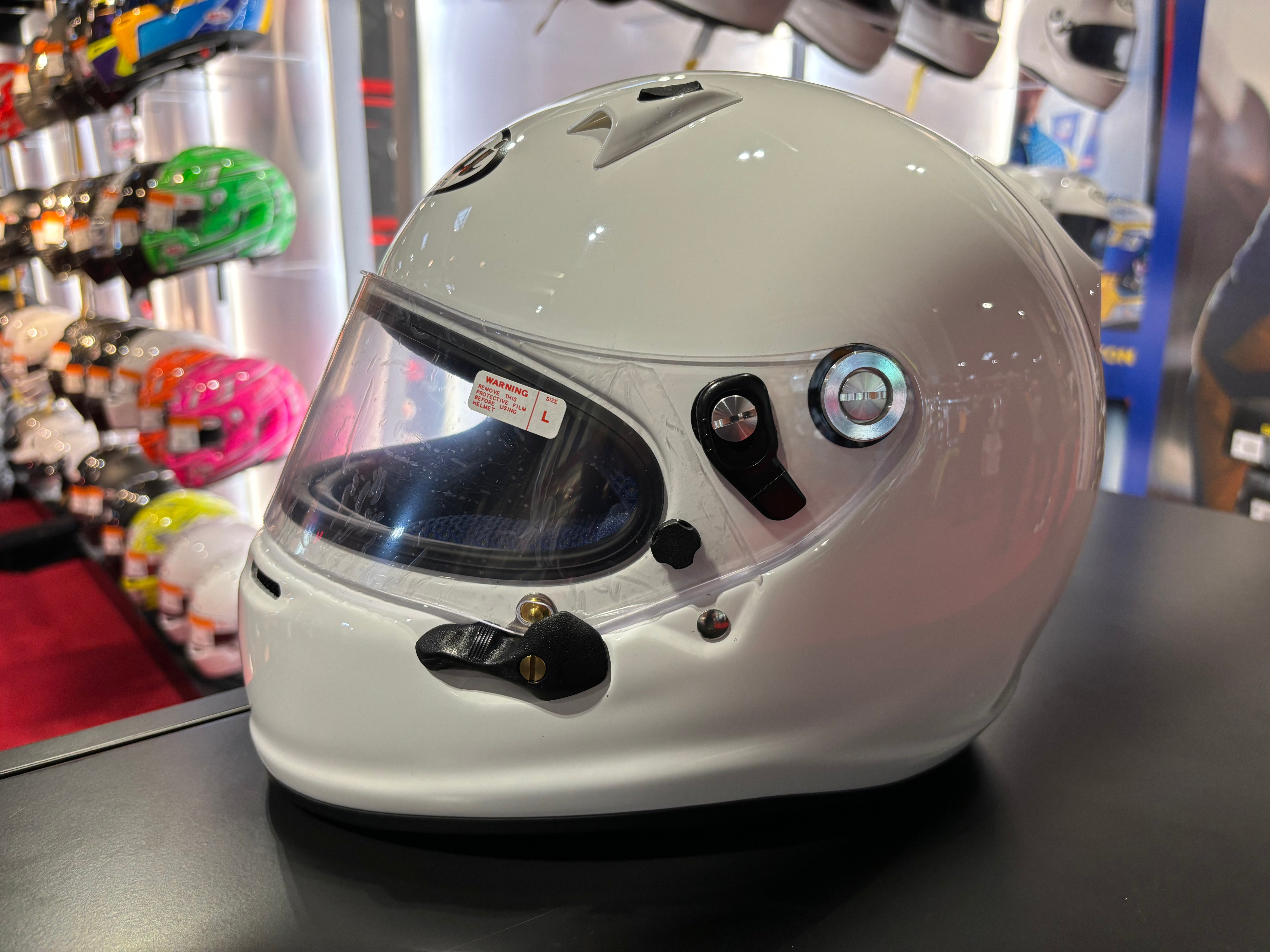 ARAI WHITE GP7 FRP FIA CAR RACING HELMET – Next Karting