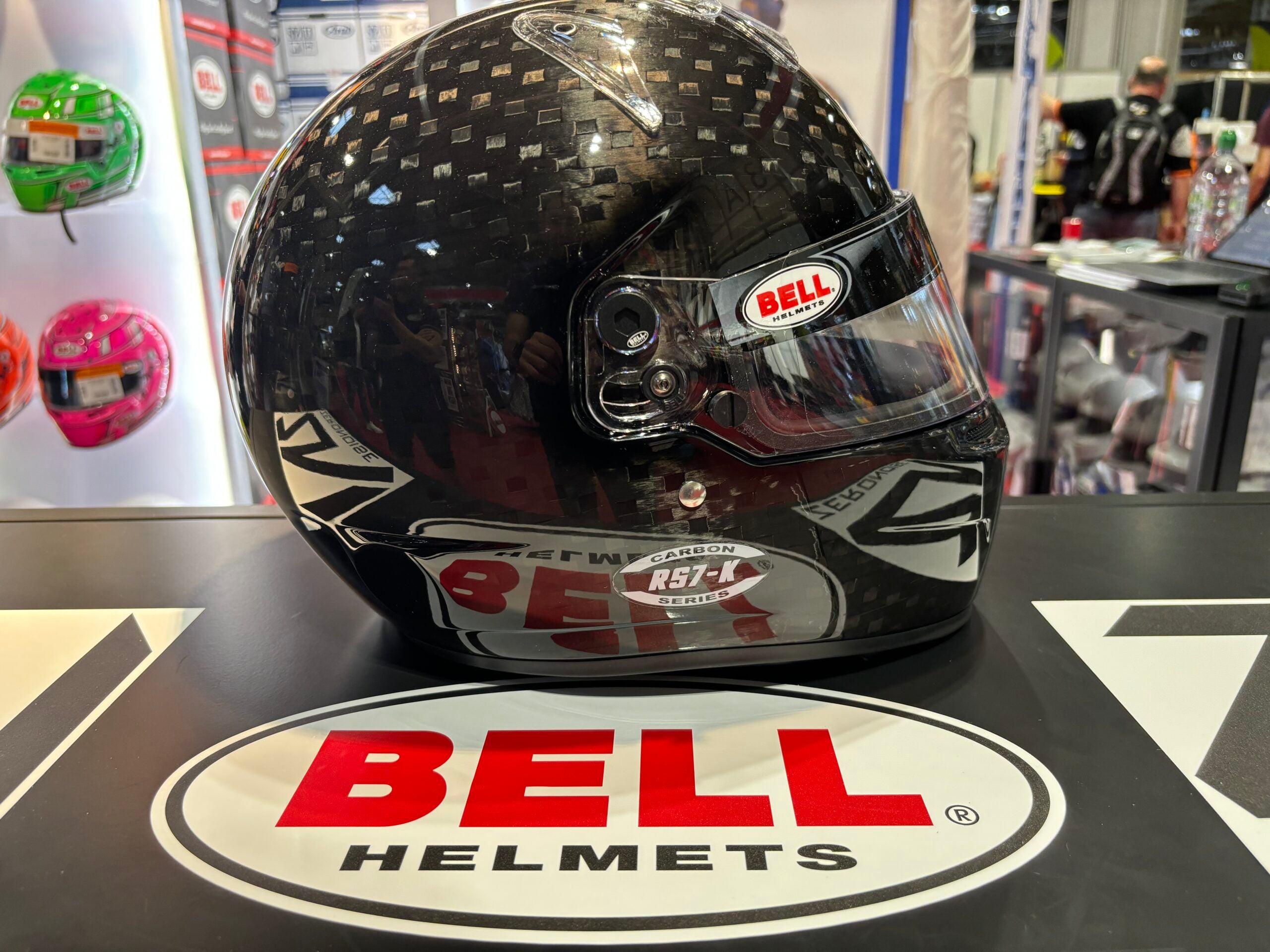 bell carbon helmet uk BELL MOTOR SPORT RS7-K K2020 CARBON KART RACING HELMET – Next Karting
