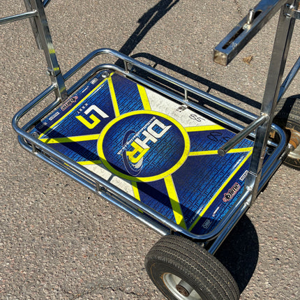 Used Senzo Chrome 4 Wheel Kart Trolley Ref 85