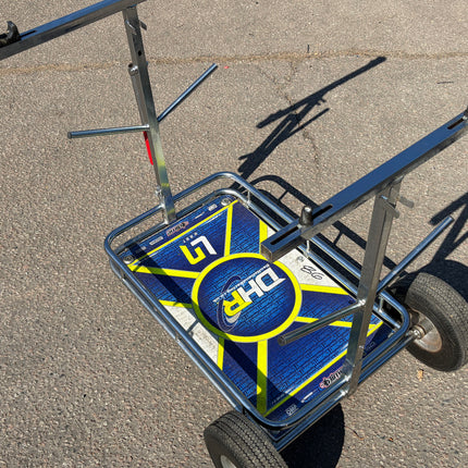 Used Senzo Chrome 4 Wheel Kart Trolley Ref 86