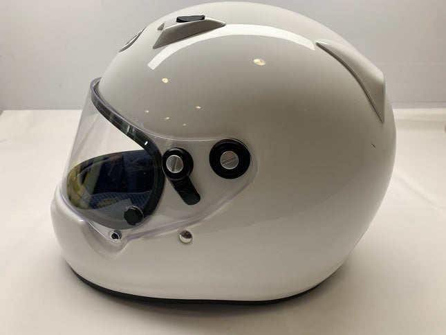 ARAI WHITE CK-6 CMR CHILD/JUNIOR RACE HELMET