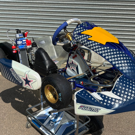 TONY KART KOSMIC  MY25 950 ROTAX EVO KART COMPLETE USED CHASSIS + NEW ENGINE