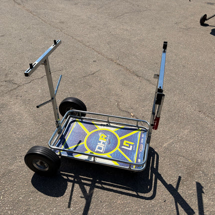 Used Senzo Chrome 4 Wheel Kart Trolley Ref 99