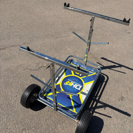 Used Senzo Chrome 4 Wheel Kart Trolley Ref 99