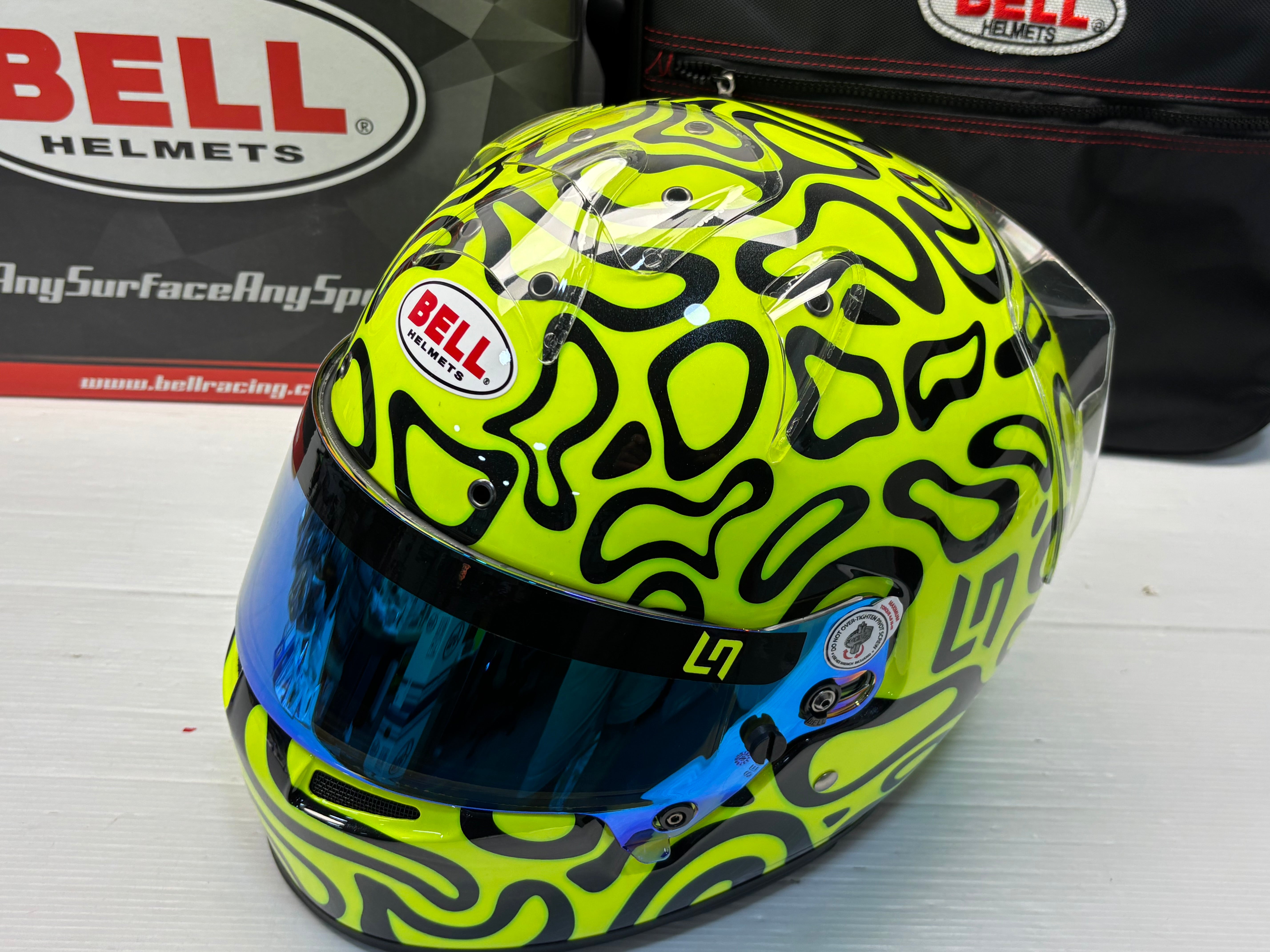 bell crash helmets london BELL MOTOR SPORT HELMET KC7- CMR LANDO