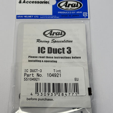 Arai Ck6 / Sk6 / Gp6 Ic 3 Duct Front Clear Tint