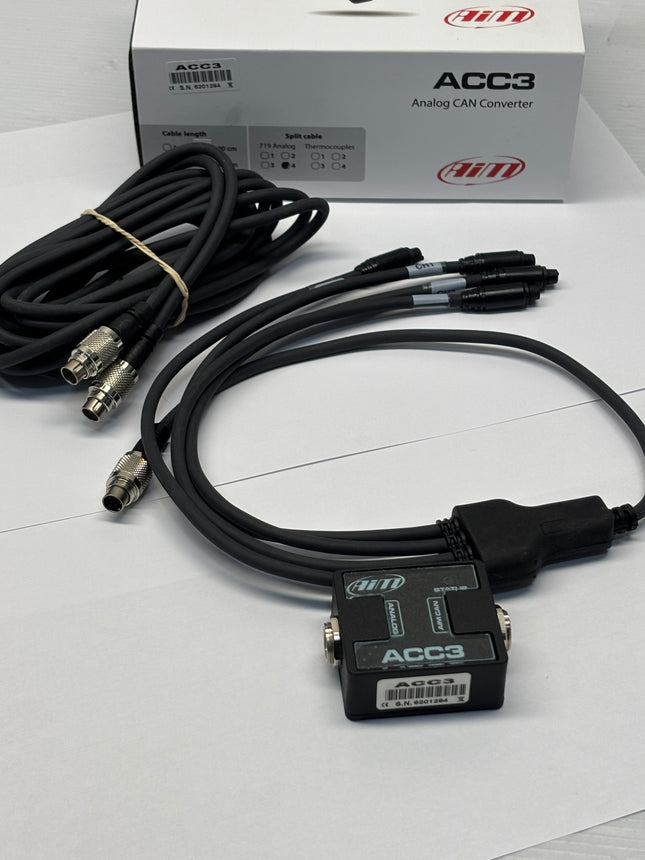 AIM ACC3 Analogue CAN Converter (4m Cable Length) - 4 x 719 Analogue Harness