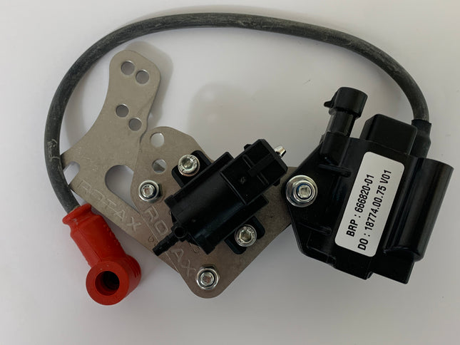 ROTAX MAX EVO IGNITION COIL AND BRACKET ASSEMBLY / SENIOR