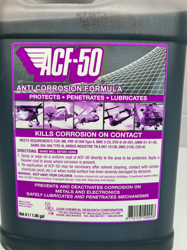 ACF50 Anti-Corrosion Spray Rust Prevention Protection 4l