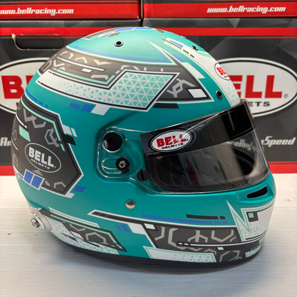 BELL MOTOR SPORT RS7 PRO Anthracite/Aquamarine STAMINA (HANS) FIA8859-2024/SA2025